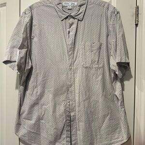 Old Navy Men's Gray Short Sleeve Shirt Slim Fit Size XL
